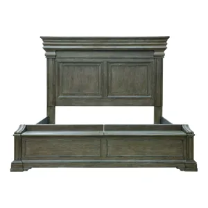 Madison Ridge Brown California King Bed with Chest Footboard