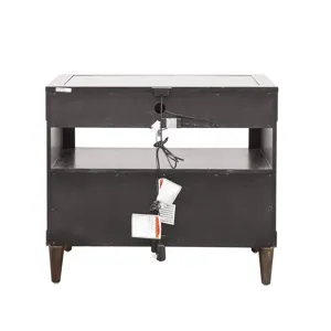 Asher Park Glass Top Bachelor\'s Chest