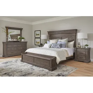 Madison Ridge Brown California King Panel Bed