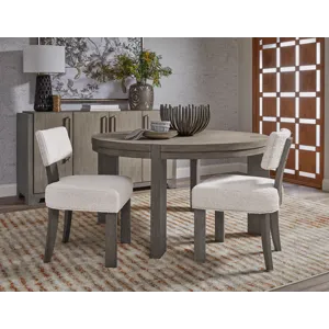 Anderson Park Moose Trail And Frontier Brown Round Dining Table