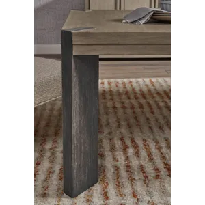 Anderson Park Moose Trail And Frontier Brown Leg Dining Table