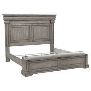 Madison Ridge Heritage Taupe Queen Panel Bed