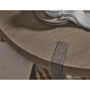 Anderson Park Moose Trail And Frontier Brown Round Dining Table