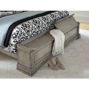 Madison Ridge Heritage Taupe Queen Panel Bed