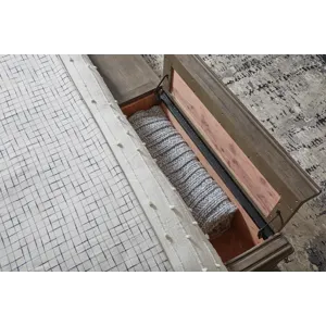 Madison Ridge Brown California King Bed with Chest Footboard