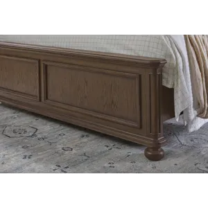 Saddle Creek Timber Brown Upholstered Bed