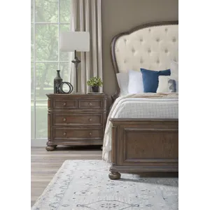 Saddle Creek Timber Brown Upholstered Bed