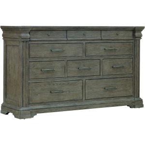 Madison Ridge Brown 10 Drawer Dresser