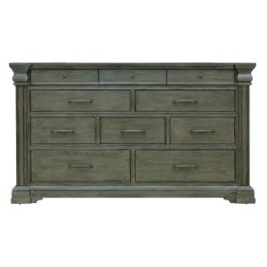 Madison Ridge Brown 10 Drawer Dresser