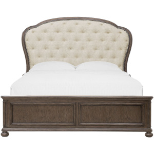 Saddle Creek Timber Brown Upholstered Bed