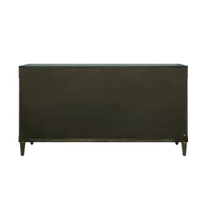 Asher Park Glass Top 2 Door Buffet with Storage Drawers