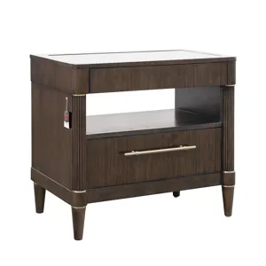 Asher Park Glass Top Bachelor's Chest