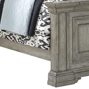 Madison Ridge Heritage Taupe Panel Footboard And Slats