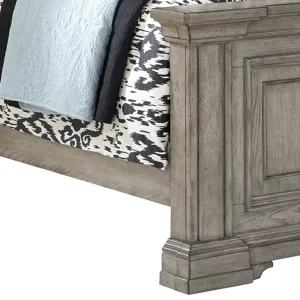 Madison Ridge Heritage Taupe Queen Panel Bed