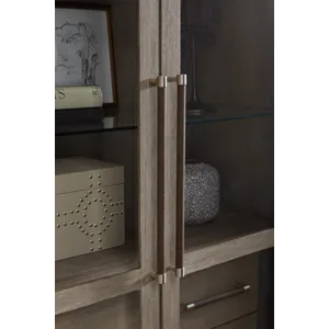 Anderson Park Moose Trail And Frontier Brown China Cabinet