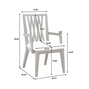 Asher Park Wood Back Arm Chair