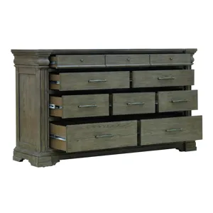 Madison Ridge Brown 10 Drawer Dresser