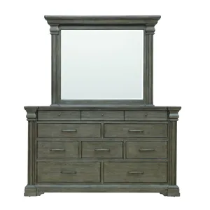 Madison Ridge Brown Dresser Mirror