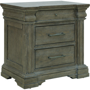 Madison Ridge Brown 3 Drawer Nightstand