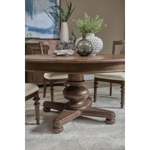 Saddle Creek Timber Brown Round Dining Table