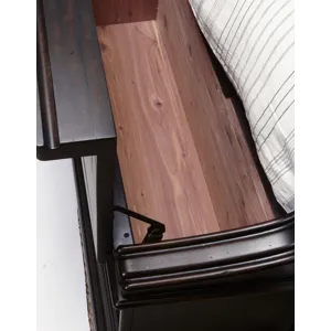 Caldwell Deep Brown Queen Storage Bed