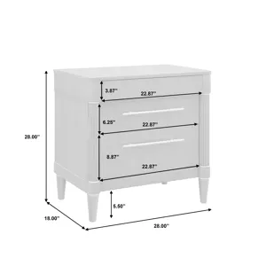 Asher Park 3 Drawer Nightstand