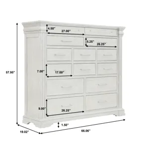 Madison Ridge Brown 14 Drawer Master Chest
