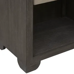 Anderson Park Moose Trail And Frontier Brown Open Nightstand