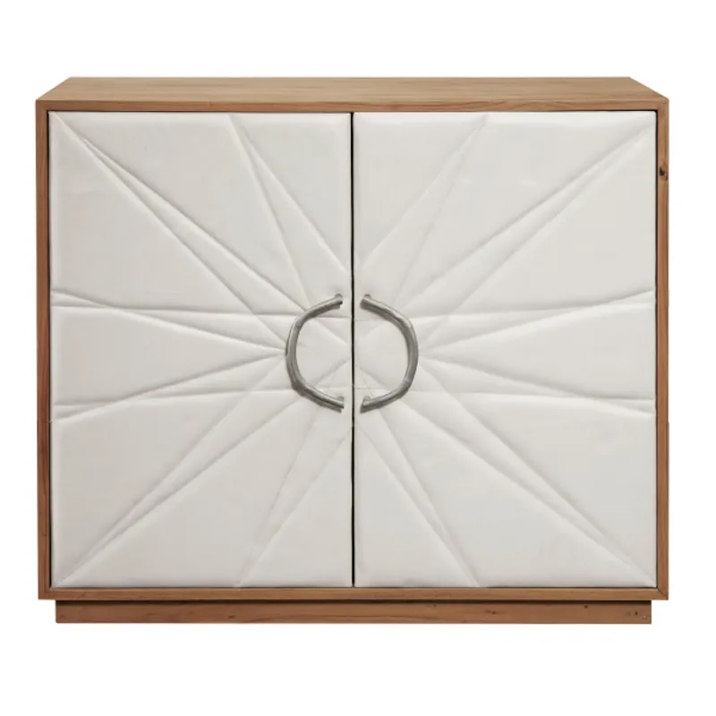 Two Door Leather Chest