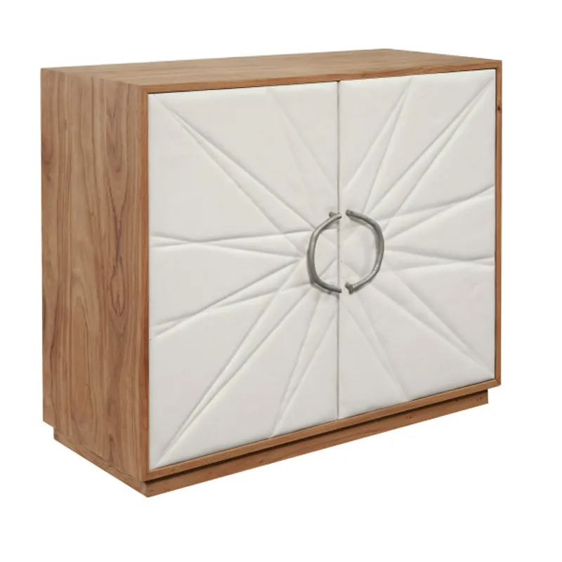 Two Door Leather Chest