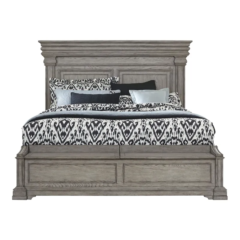 Madison Ridge Heritage Taupe Queen Panel Bed