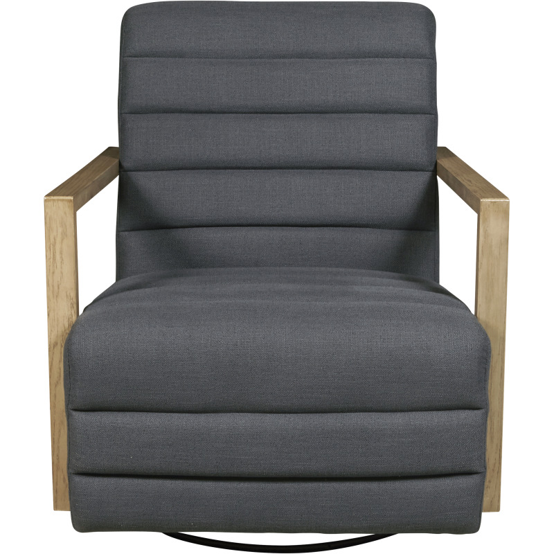 San Rafael Swivel Glider Accent Chair Blue B080DJ0101303 by Pulaski