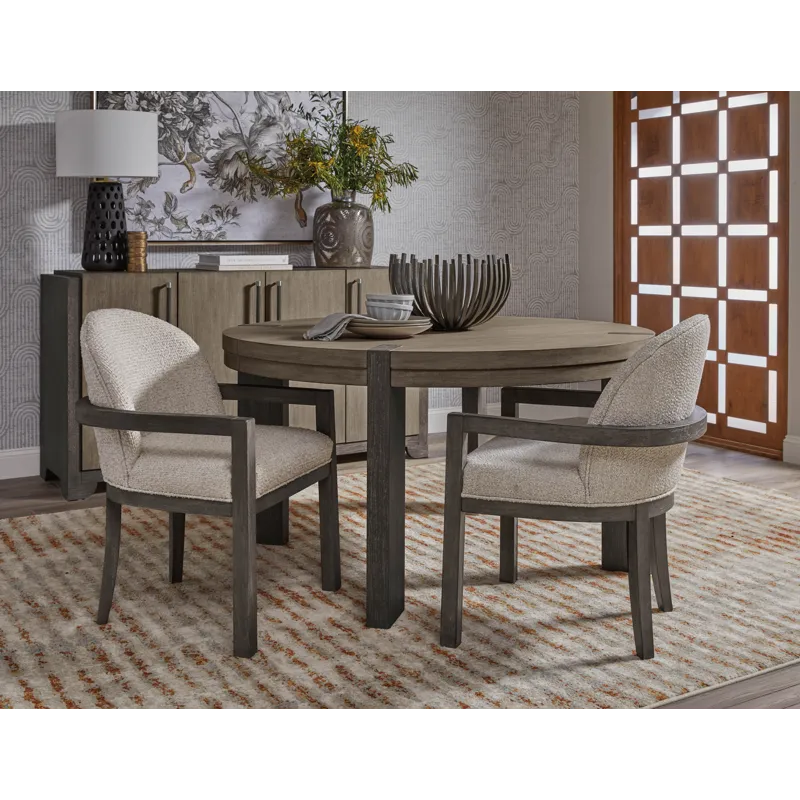 Anderson Park Moose Trail And Frontier Brown Round Dining Table