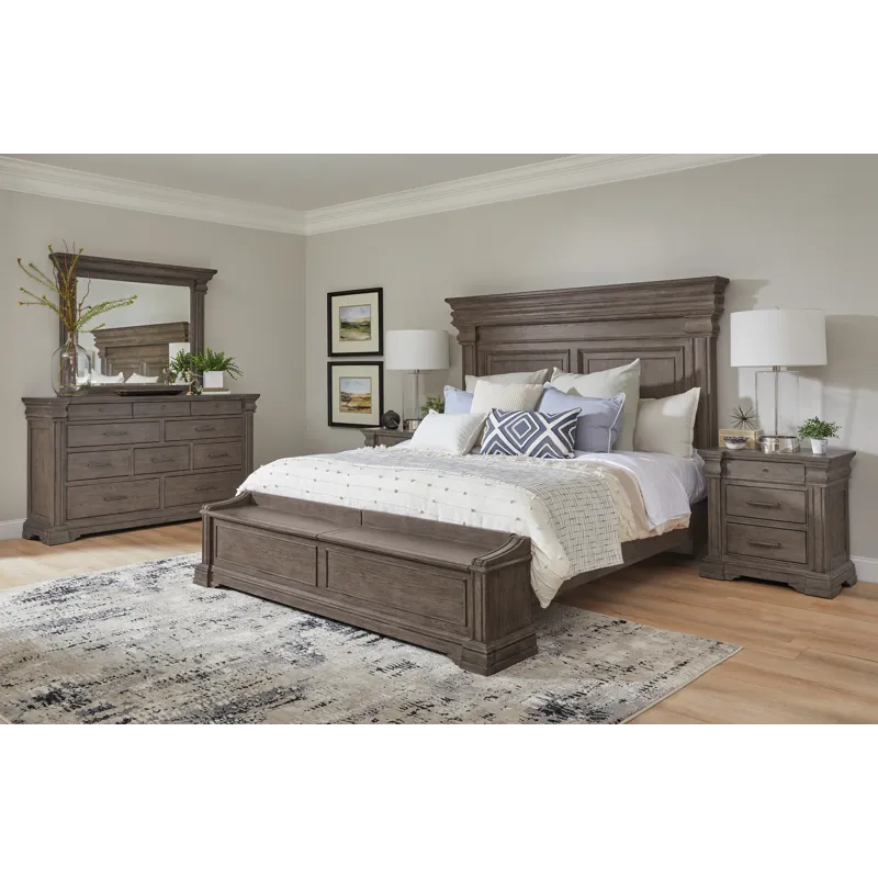 Madison Ridge Brown California King Panel Bed