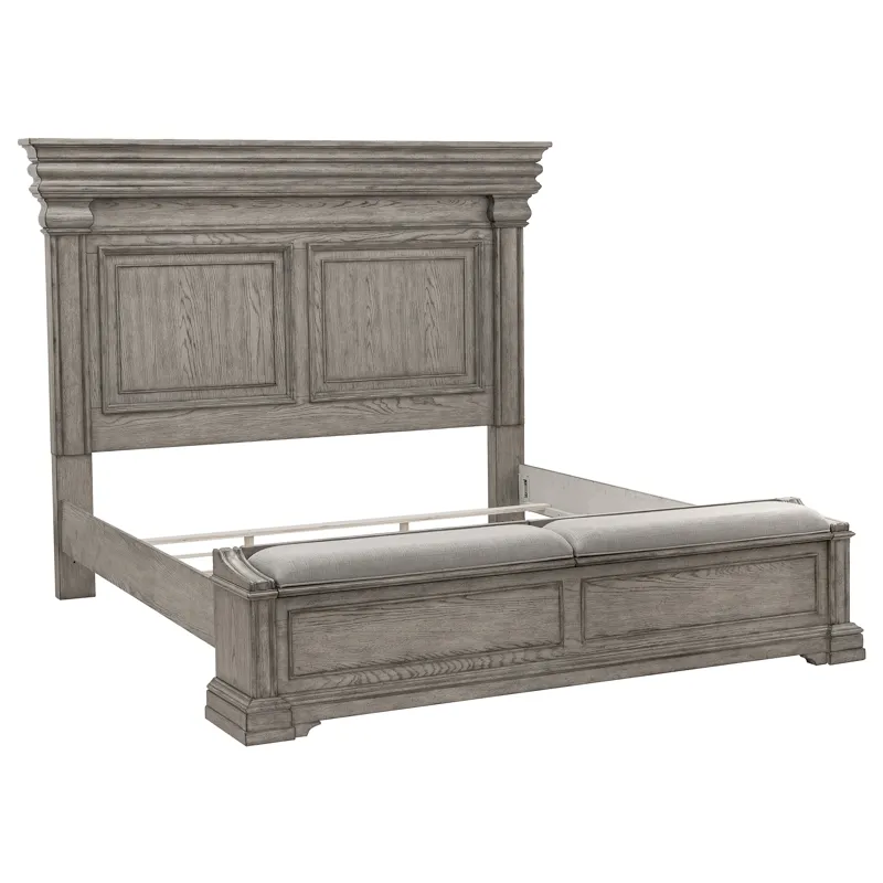 Madison Ridge Heritage Taupe Queen Panel Bed