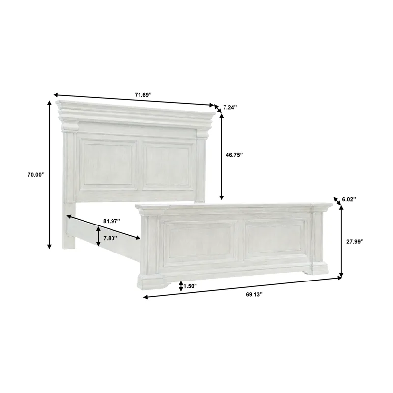 Madison Ridge Brown Queen Panel Bed