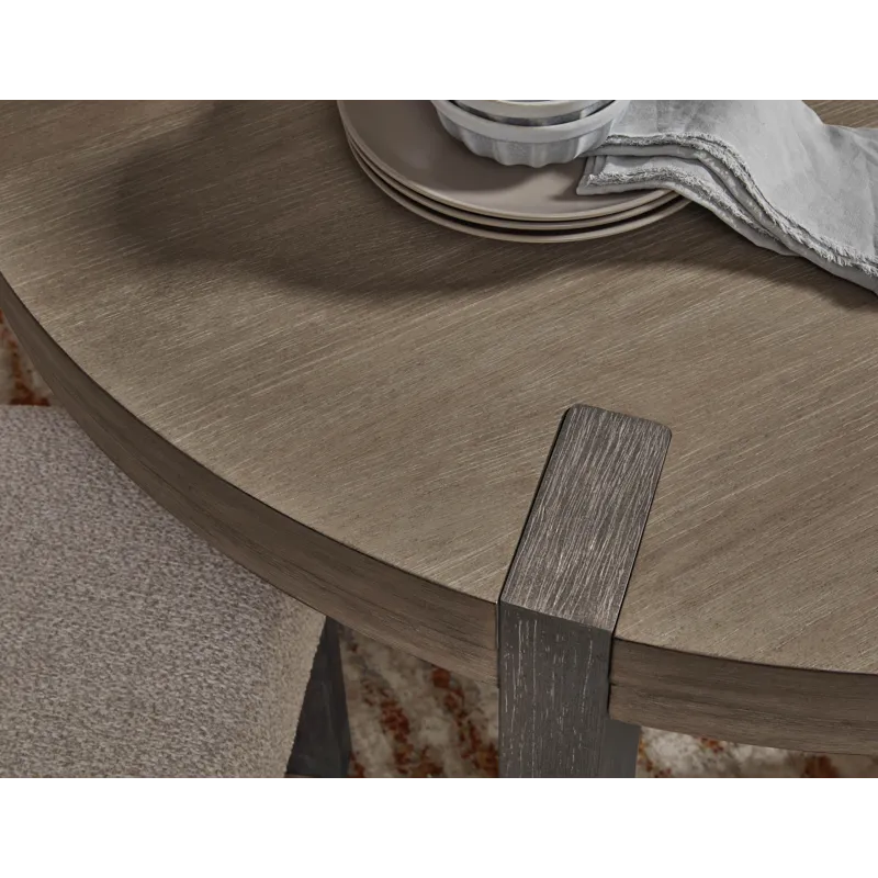 Anderson Park Moose Trail And Frontier Brown Round Dining Table