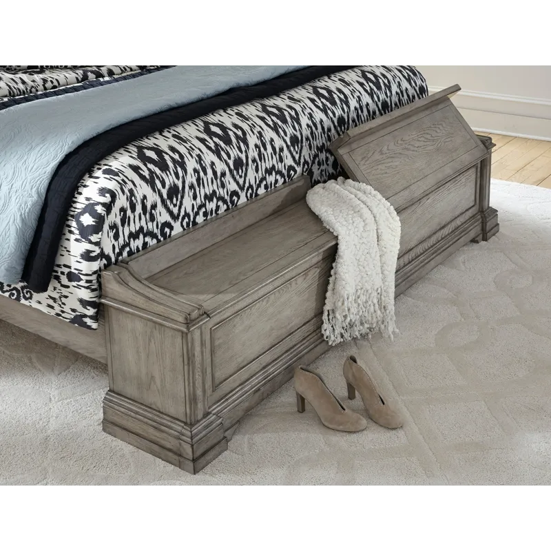 Madison Ridge Heritage Taupe Queen Panel Bed