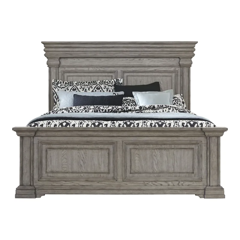 Madison Ridge Heritage Taupe Queen Panel Bed
