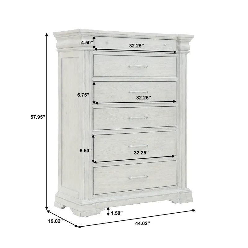 Madison Ridge Brown 6 Drawer Chest