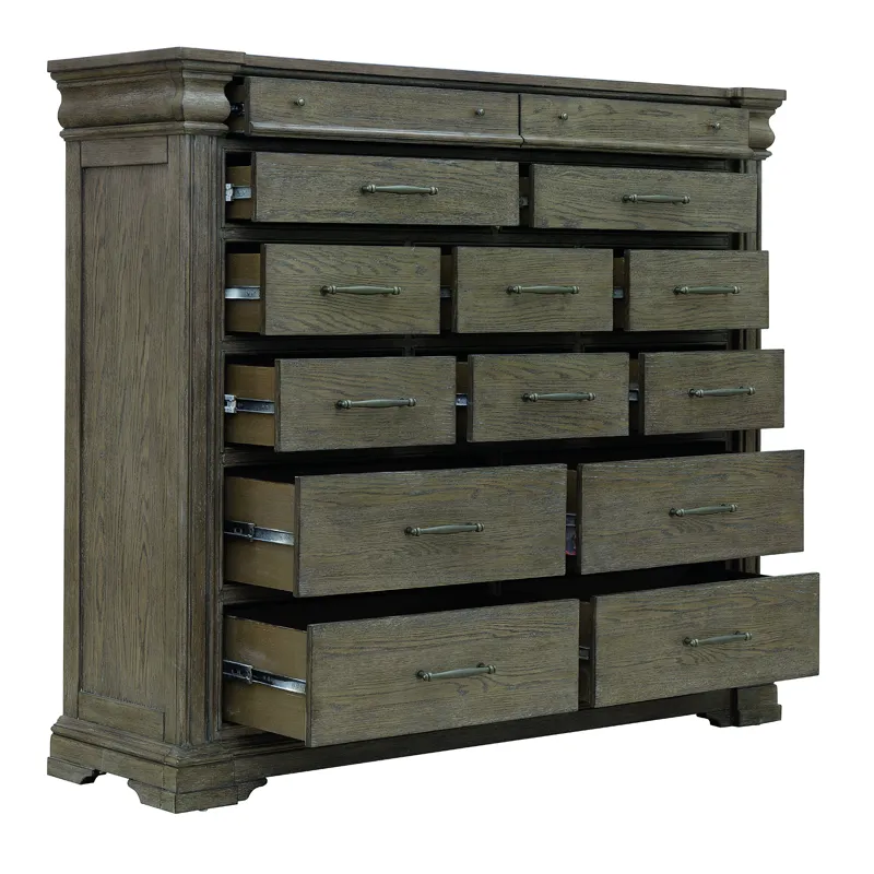 Madison Ridge Brown 14 Drawer Master Chest