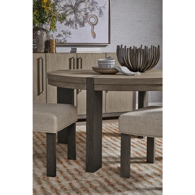 Anderson Park Moose Trail And Frontier Brown Round Dining Table