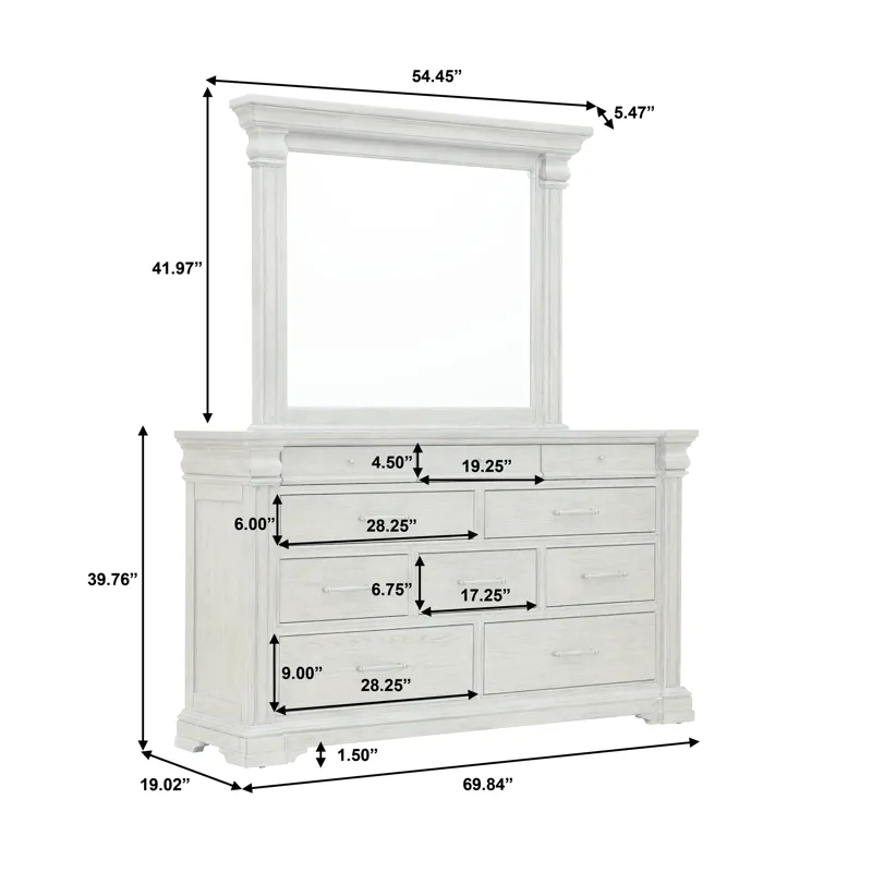 Madison Ridge Brown 10 Drawer Dresser