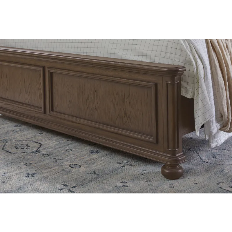 Saddle Creek Timber Brown Upholstered Bed