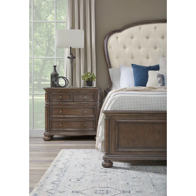 Saddle Creek Timber Brown Upholstered Bed