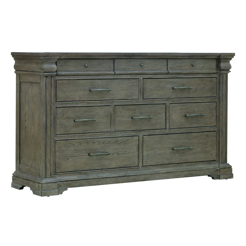 Madison Ridge Brown 10 Drawer Dresser