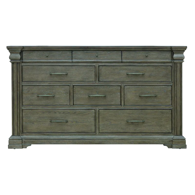 Madison Ridge Brown 10 Drawer Dresser