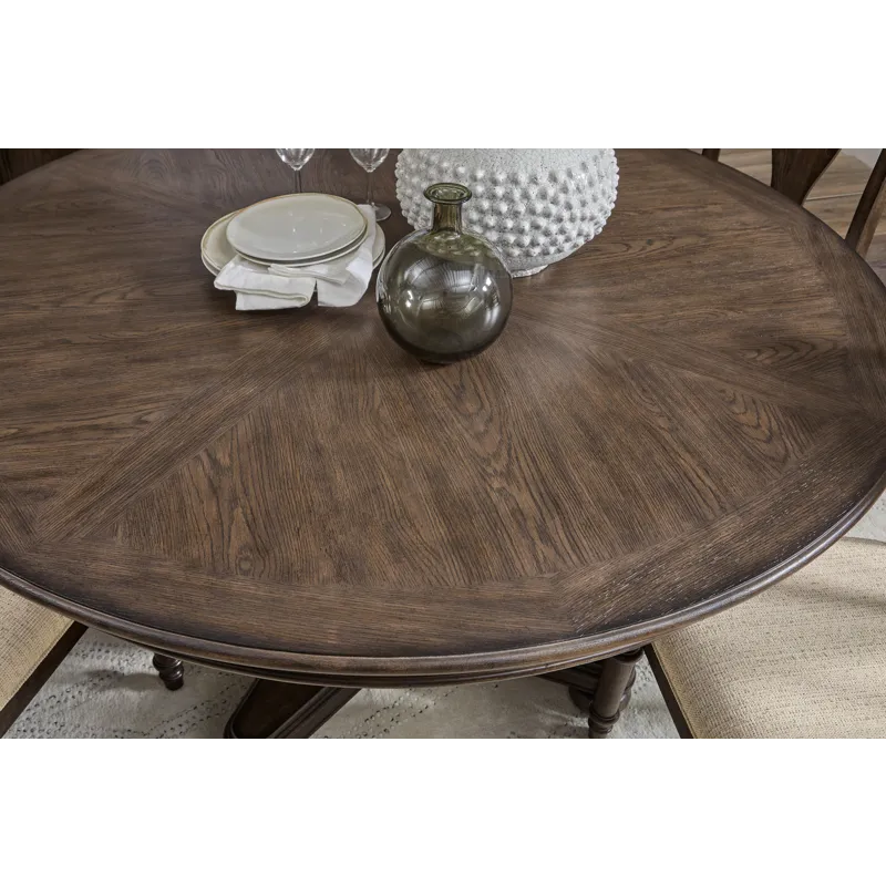 Saddle Creek Timber Brown Round Dining Table