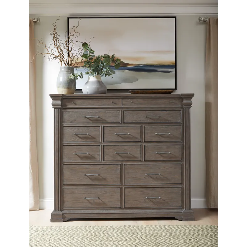 Madison Ridge Brown 14 Drawer Master Chest