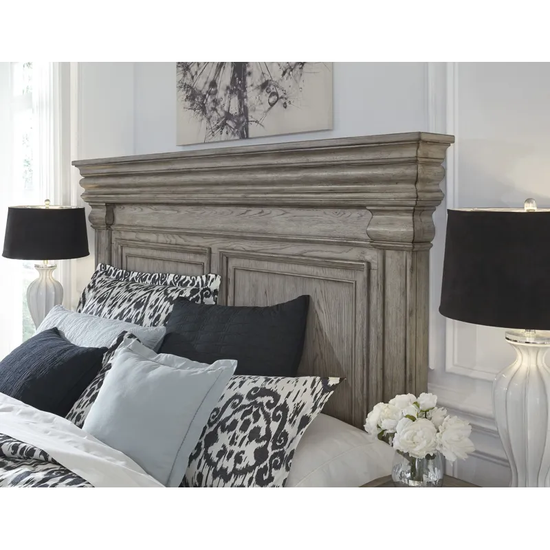 Madison Ridge Heritage Taupe Queen Panel Bed